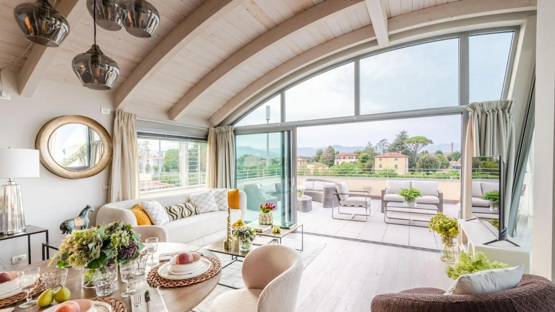 Luce Terrace Panoramic Loft With Elevator, Park In Lucca Apartment
