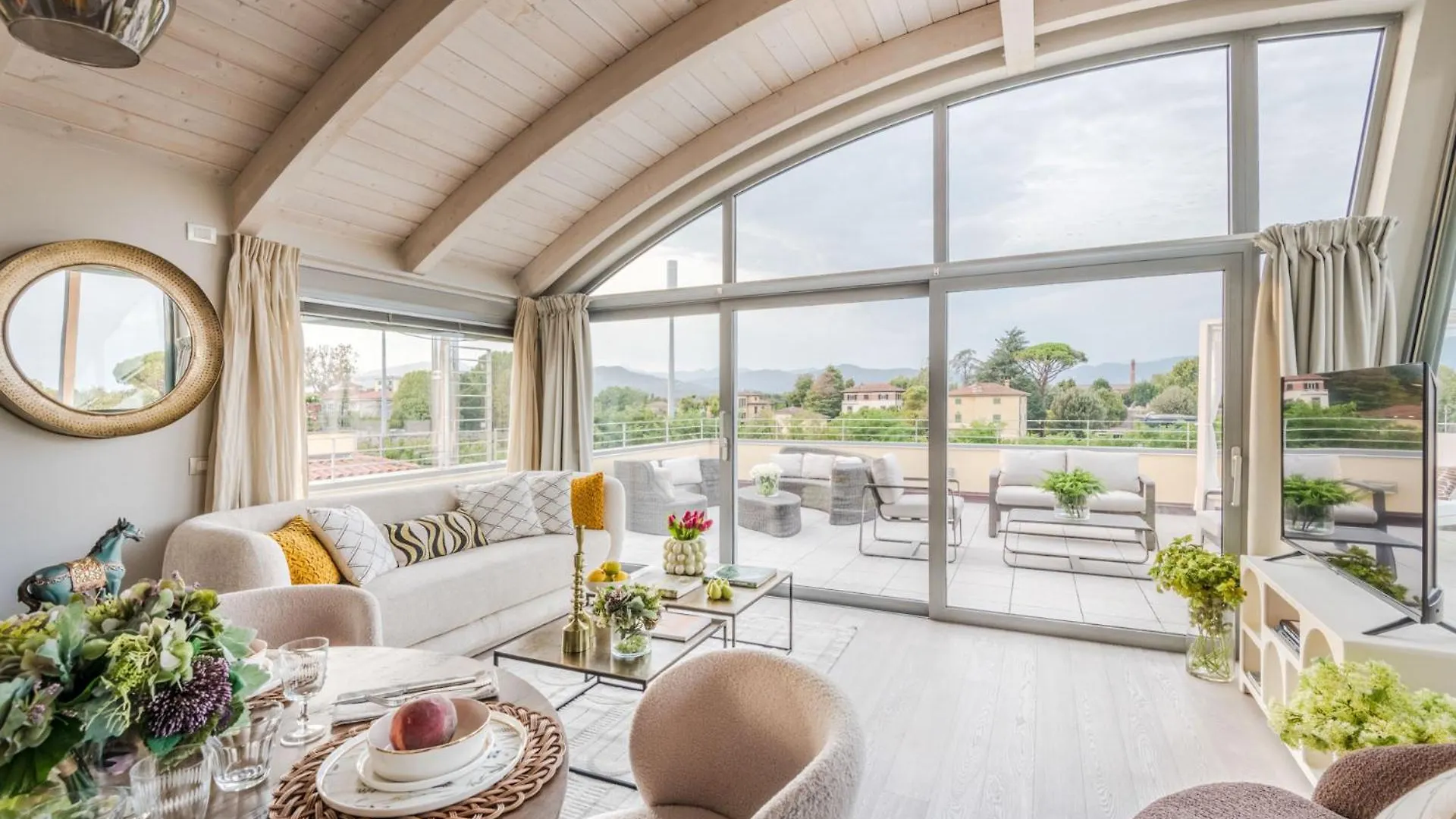 Luce Terrace Panoramic Loft With Elevator, Park In Lucca Apartment